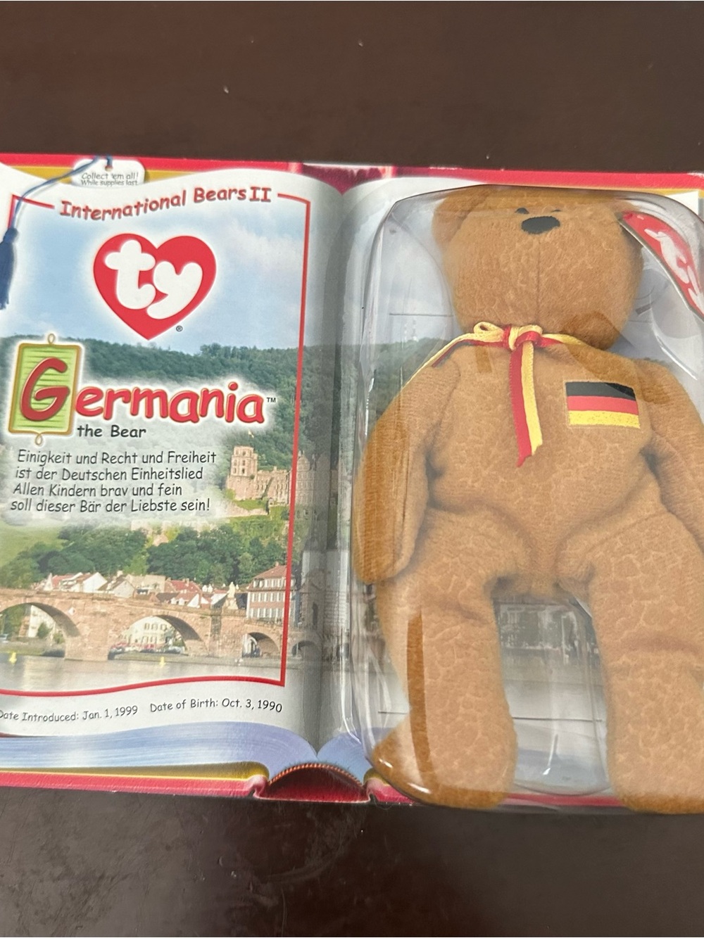 TY Beanie Baby Germania the Bear